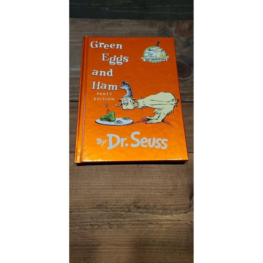 Rare Printing Error Backwards Green Eggs and Ham Party Ed Dr Seuss Hardcover New